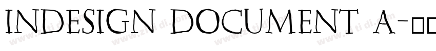 InDesign document a字体转换